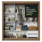 Guarda-roupa Casal 3 Portas De Correr Com Espelhos 2 Gavetas