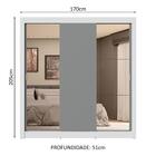 Guarda-roupa Casal 3 Portas De Correr Com Espelhos 4 Gavetas