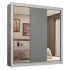Guarda-roupa Casal 3 Portas De Correr Com Espelhos 4 Gavetas
