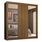 Guarda-roupa Casal 3 Portas De Correr Com Espelhos 4 Gavetas