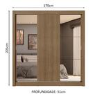 Guarda-roupa Casal 3 Portas De Correr Com Espelhos 4 Gavetas