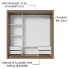 Guarda-roupa Casal 3 Portas De Correr Com Espelhos 4 Gavetas