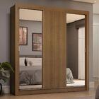 Guarda-roupa Casal 3 Portas De Correr Com Espelhos 4 Gavetas