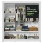 Guarda-roupa Casal 3 Portas De Correr Com Espelhos Branco Nob