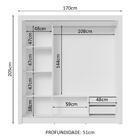 Guarda-roupa Casal 3 Portas De Correr De Espelho 2 Gavetas Br