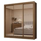 Guarda-roupa Casal 3 Portas De Correr De Espelho 2 Gavetas Ru