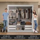 Guarda-roupa Casal 3 Portas De Correr De Espelho 4 Gavetas Br