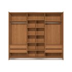 Guarda-roupa Casal 3 Portas De Correr E 4 Gavetas Elegance Ca