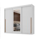 Guarda-roupa Casal 3 Portas De Correr E 6 Gavetas Spazio Bran