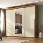 Guarda-roupa Casal 3 Portas De Correr E 6 Gavetas Spazio Cina