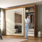 Guarda-roupa Casal 3 Portas De Correr E 6 Gavetas Spazio Cina