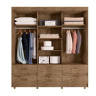 Guarda Roupa Casal 3 Portas De Correr E 7 Gavetas 37020-50 Ar