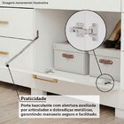 Guarda-roupa Casal 3 Portas De Correr Espelho 7 Gavetas 1 Sap