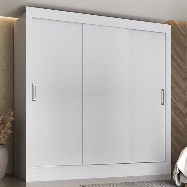 Guarda Roupa Casal 3 Portas De Correr Jequitibá Yescasa