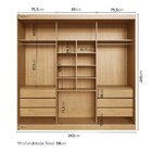 Guarda-roupa Casal 3 Portas De Correr Lisas Samambaia Cabecas