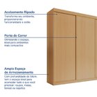 Guarda-roupa Casal 3 Portas De Correr Lisas Samambaia Cabecas