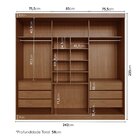 Guarda-roupa Casal 3 Portas De Correr Lisas Samambaia Cabecas