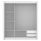 Guarda Roupa Casal 3 Portas de Correr Madesa Lyon