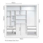 Guarda-roupa Casal 3 Portas De Correr Muriqui Maxx Cabecasa M