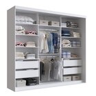 Guarda Roupa Casal 3 Portas De Correr Rc3104 Branco