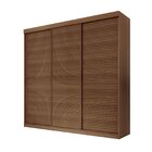 Guarda-roupa Casal 3 Portas De Correr Ripadas Samambaia Cabec