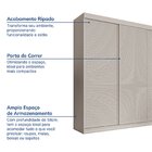 Guarda-roupa Casal 3 Portas De Correr Ripadas Samambaia Cabec