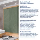 Guarda-roupa Casal 3 Portas De Correr Ripadas Samambaia Cabec