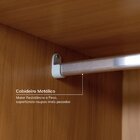 Guarda-roupa Casal 3 Portas De Correr Ripadas Samambaia Cabec