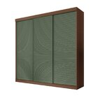 Guarda-roupa Casal 3 Portas De Correr Ripadas Samambaia Cabec