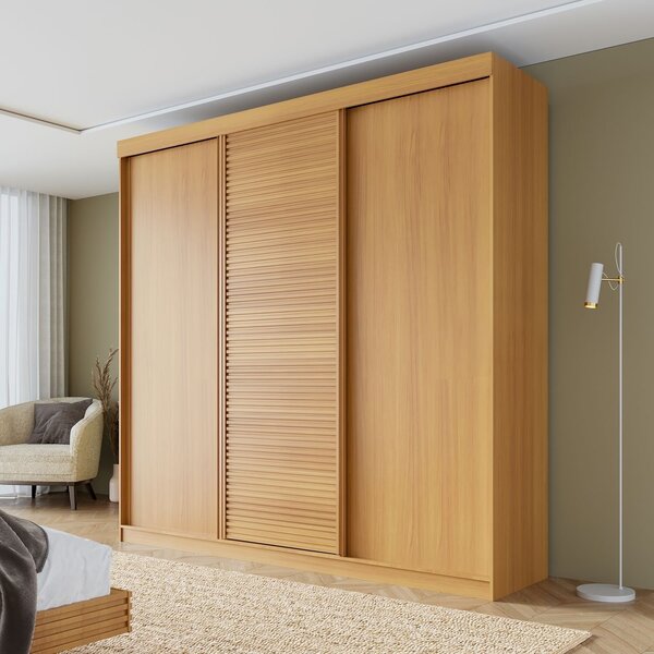 Guarda-roupa Casal 3 Portas De Correr Samambaia Cabecasa Made