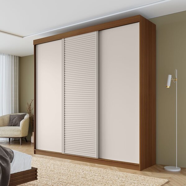 Guarda-roupa Casal 3 Portas De Correr Samambaia Cabecasa Made