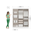 Guarda Roupa Casal 3 Portas de Correr San Marino Maxel Móveis