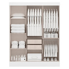 Guarda Roupa Casal 3 Portas de Correr San Marino Maxel Móveis