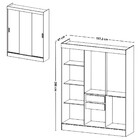 Guarda Roupa Casal 3 Portas de Correr San Marino Maxel Móveis