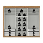 Guarda Roupa Casal 3 Portas De Correr Senna Maxel Móveis