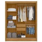 Guarda Roupa Casal 3 Portas Deslizantes Com Espelho 9813 Moval
