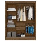 Guarda Roupa Casal 3 Portas Deslizantes Com Espelho 9813 Moval