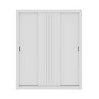 Guarda Roupa Casal 3 Portas Doha 2 Gavetas Carraro Ripado Bra