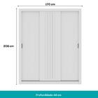 Guarda Roupa Casal 3 Portas Doha 2 Gavetas Carraro Ripado Bra