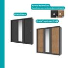 Guarda Roupa Casal 3 Portas Doha Lux 2 Gavetas Carraro Ripado