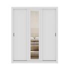 Guarda Roupa Casal 3 Portas Doha Lux 4 Gavetas Carraro Ripado