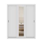 Guarda Roupa Casal 3 Portas Doha Lux 4 Gavetas Carraro Ripado