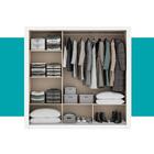Guarda Roupa Casal 3 Portas Doha Prime Carraro Ripado Branco