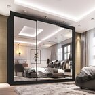 Guarda Roupa Casal 3 Portas E 4 Gavetas Espelhado Costa Rica