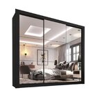 Guarda Roupa Casal 3 Portas E 4 Gavetas Espelhado Costa Rica