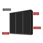 Guarda Roupa Casal 3 Portas E 4 Gavetas Gravatá Yescasa