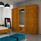 Guarda-roupa Casal 3 Portas E 6 Gavetas Suécia C/ Espelho – R