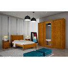 Guarda-roupa Casal 3 Portas E 6 Gavetas Suécia C/ Espelho – R