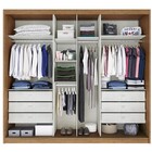 Guarda Roupa Casal 3 Portas Espelhada 6 Gavetas Diamond Plus