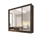 Guarda-roupa Casal 3 Portas Espelhadas Master Espresso Móveis